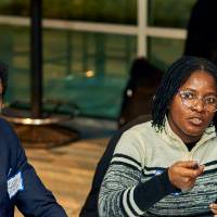 International Anchor Allies Winter 2026 First Mixer - a captain addressing her crew members